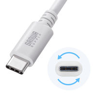 サンワサプライ  USB 2.0 Type-Cケーブル（C-A・3m・ホワイト） KU-CA30W（直送品）