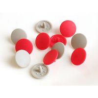 カジテック CHERRY LABEL SUN GRIP プラスチックスナップ 13mm 12組入 白 SG-501 1袋