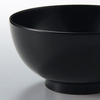 無印良品 河和田塗り丼 黒 約直径１３．５×高さ６．５ｃｍ 1セット（1個×2） 良品計画