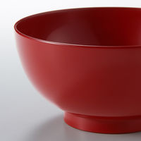 無印良品 河和田塗り丼 朱 約直径１３．５ｘ高さ６．５ｃｍ 1セット（1個×5） 良品計画