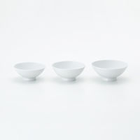 無印良品 白磁めし茶碗 特大 約直径１３．５×高さ５．５ｃｍ 1セット（1個×5） 良品計画