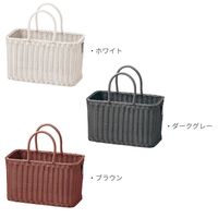 サンリツ KLEANE PLUS洗える抗菌素材の客室用湯かご L ダークグレー 　1セット（3個）