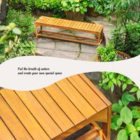 武田コーポレーション 木製ベンチ120 LN-G-VMB120NA 1箱(1個入)（直送品）