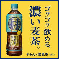 【麦茶】【機能性表示食品】コカ・コーラ やかんの濃麦茶 ラベルレス 600ml 1セット（48本）