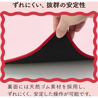 デスクマット マウス対応 ウェーブデザイン 大型 マウスパッド ズレにくい ピンク MP-UKDM01PN エレコム 1個（直送品）