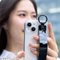 iPhone 16e カメラフィルム ガラス ラインストーン 高透明 ブラック PM-A25SFLLGRBK エレコム 1個（直送品）