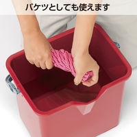 テラモト 仕切付きバケツII エンジ 1個