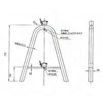 セーフラン安全用品 単管用バリケード オレンジ J2693-OR 1台（直送品）