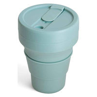stojo タンブラー POCKET 355ml 持ち運び 蓋付き コーヒー 折りたためる AQUAMARINE 422695 1個（直送品）