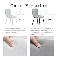 【軒先渡し】B.Bファニシング フェムト ダイニングチェア ホワイト ONCH0279FAWHT 1セット(2脚入)（直送品）