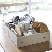 無印良品 再生ポリプロピレン入りファイルボックス スタンダードタイプ 1/2 ホワイトグレー 1セット（1個×10） 良品計画