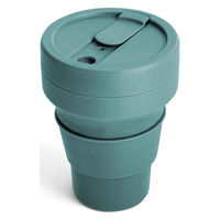 stojo タンブラー POCKET 355ml 持ち運び 蓋付き コーヒー 折りたためる EUCALYPTUS 422697 1個（直送品）
