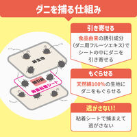 ムシューダ　ダニさん集まれ！ ダニ捕獲シート 1個（2枚入） エステー