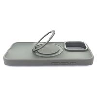 エアージェイ iphone16pro用 スタンドリング付背面ケース SL AC-P24P-MRS GY 1個（直送品）