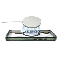 エアージェイ iphone16用 Magsafe対応ラウンドフォルムクリアケース 黒 AC-P24-RMR BK 1個（直送品）