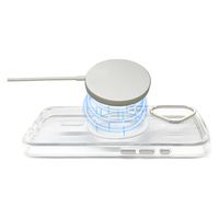 エアージェイ iphone16用 Magsafe対応ラウンドフォルムクリアケース 白 AC-P24-RMR WH 1個（直送品）