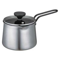 シービージャパン マルチポット 1.25L IH対応 copan ガラス蓋付き 二層鋼多用途ミルクパン 408761 1個（直送品）