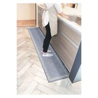 オカトー キッチンマット khastan インテリアマット 45×240cm グレー 464741 1個（直送品）