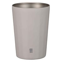 シービージャパン コンビニカップ フタ付き M GOMUG QAHWA 保温 保冷 ステンレス アイボリー 469551 1個（直送品）