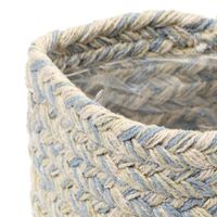 コットンカラー編み ポットS ブルー studio CLIP