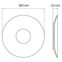 TRAMONTINA ソフィア デザートプレート 21cm 96010/106 1枚（直送品）