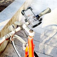 エアージェイ 自転車/バイク用(手帳型対応)スマートフォンホルダー ATR-7 1台（直送品）