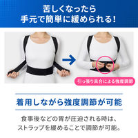 メディエイド スタイルケア 背中ストレッチ L・LL 日本シグマックス　姿勢ケアベルト