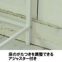 YAMAZEN ミニマルデスク 幅600mm コンパクト 幕板付き ウッドナチュラル/ホワイト GSD-6040(WN/WH2) 1台（直送品）