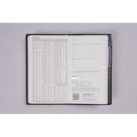 高橋書店 【2025年4月版】ニューダイアリーミニ1 手帳判 片側1週間+ノート 月曜始まり 黒 833 1冊（直送品）