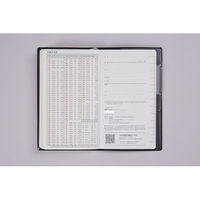 高橋書店 【2025年4月版】ニューダイアリーミニ2 手帳判 片側1週間+ノート 月曜始 黒 831 1冊（直送品）