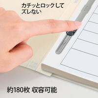 プラス 年組氏名PPフラットファイル A4タテ ユニバーサルカラー クリーム 79401 1冊