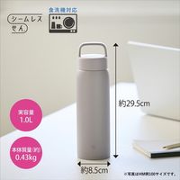 象印マホービン ステンレスマグ ミネラルグレー 1000ml SUーDA100ーHM  1個