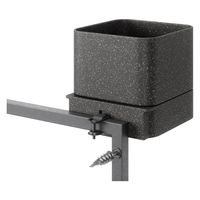 アントレックス Umbra キュービコ ウォールプランター 幅230×奥行210×高さ420mm ブラック 21018767040 1個（直送品）