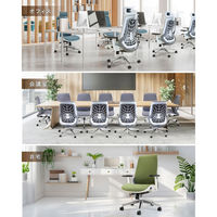 Netforce ウェルビー ファブリックチェア 肘付 ヘッドレスト付 オーシャンブルー WLB-2AH-AW-BL 1脚（直送品）