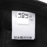 アソートロゴ刺繍キャップ ブラック LAKOLE/ラコレ