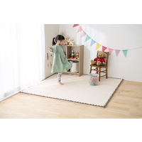 アイリスオーヤマ マット ジョイントマット 60×60cm 厚み2cm リバーシブル JMRV-616 モカブラウン/ベージュ 1セット(16枚入)