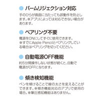 ナカバヤシ iPad専用タッチペン　充電式　ショートタイプ　ホワイト TPENー002W 1本