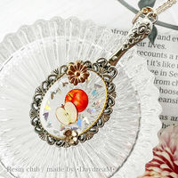 レジンクラブ(RESIN CLUB) UVレジン用シールパーツ ~レジンクラブ~ りんご【両面】 RC-RNG-101 1セット(3枚)（直送品）