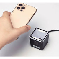 サンワサプライ 2次元バーコードリーダー(卓上タイプ) BCR-2D7 1個（わけあり品）