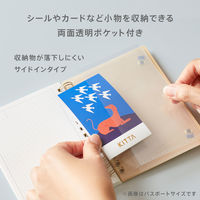 キングジム HITOTOKI ヒトトキノート パスポートサイズ ブルーム  HNーPR04 1冊