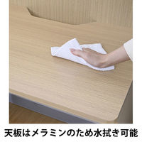 マルチワーク 木製 パネルデスク 右側パネル 幅1000×奥行800×高さ1200mm 1台 研修デスク ブース型デスク オリジナル