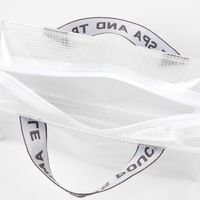 （SPA&TRAVEL）スパバッグ クリア×チャコール LAKOLE/ラコレ