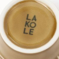 レリーフカップ（S） ブラウン 1セット（1個×2） LAKOLE/ラコレ