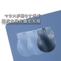 デスクマット マウス対応 ソフトレザー 大型 ズレにくい 水拭き可 ブルー MP-DM04LBU エレコム 1個（直送品）