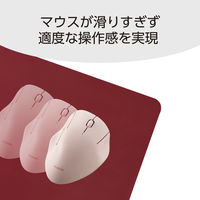 デスクマット マウス対応 ソフトレザー リバーシブル 大型 水拭き可 ブラック×レッド MP-DM05BKRD エレコム 1個（直送品）