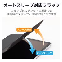 iPad 10.9インチ 第10世代 ケース ソフトレザー 背面クリア 軽量 ブラック TBWA23RWVBBK エレコム 1個（直送品）