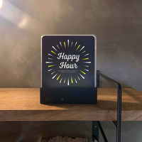 ウォールライト テーブルライト LIGHT BOX SIGN 専用デザインシート 2枚入り HappyHour 454232 1個（直送品）