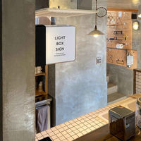 東洋ケース ウォールライト テーブルライト LIGHT BOX SIGN 本体 ブラック 454229 1個（直送品）