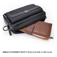 スワン Troy Bros シュリンク 横ショルダーバッグM 7012 ブラック 1個（直送品）