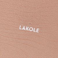 木目ラウンドディッシュプレート(L) ブラウン LAKOLE/ラコレ